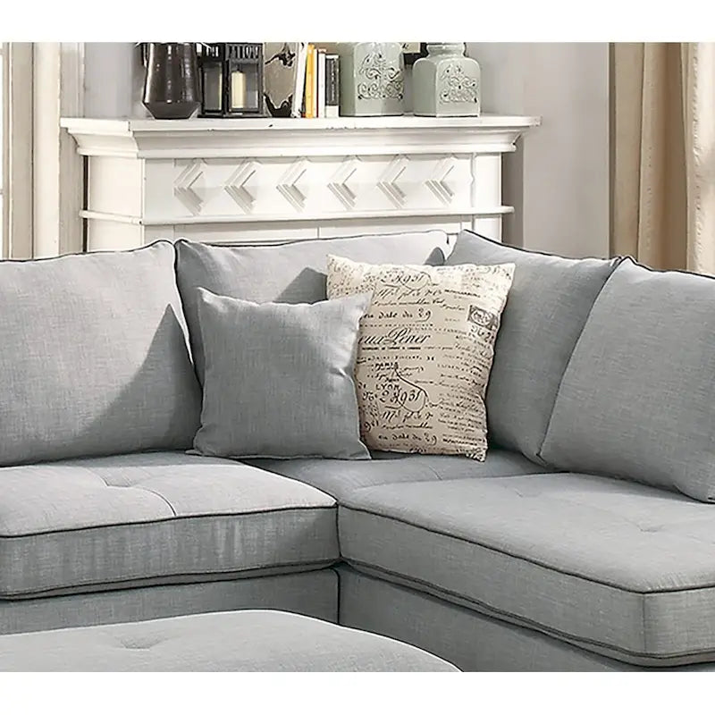 3 Piece Fabric Sectional Sofa