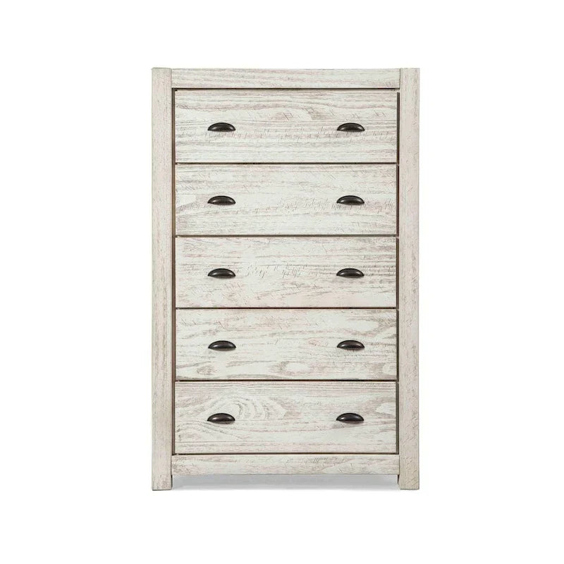 Grain Wood Furniture Montauk 5-drawer Solid Wood Chest
