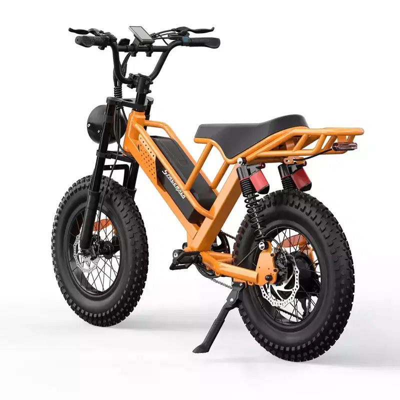 Eilleo 20 Fat Tire E-Bike  750W Motor (920W Peak), 24.9 mph, 5070 Mile Range, 48V 15.6Ah Battery, Dual Suspension, Shimano 7-Speed