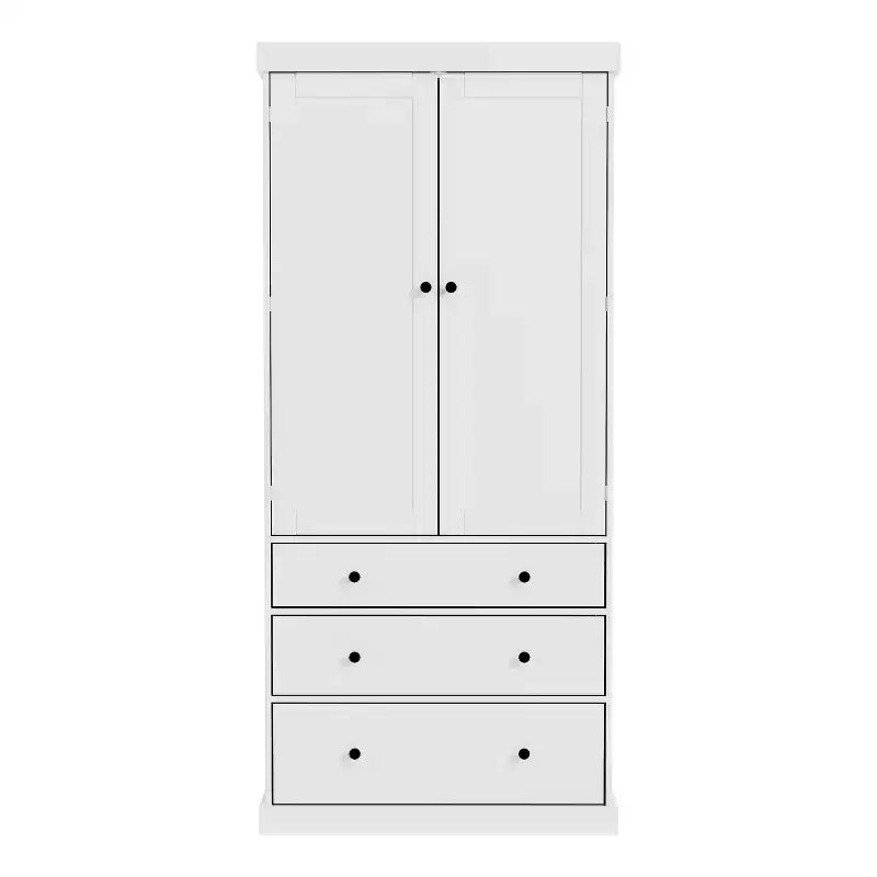 Freestanding Kitchen Pantry Organizer, Cabinet with 3-Adjustable Shelves, 3-Drawers, 8-Door Inner Shelves