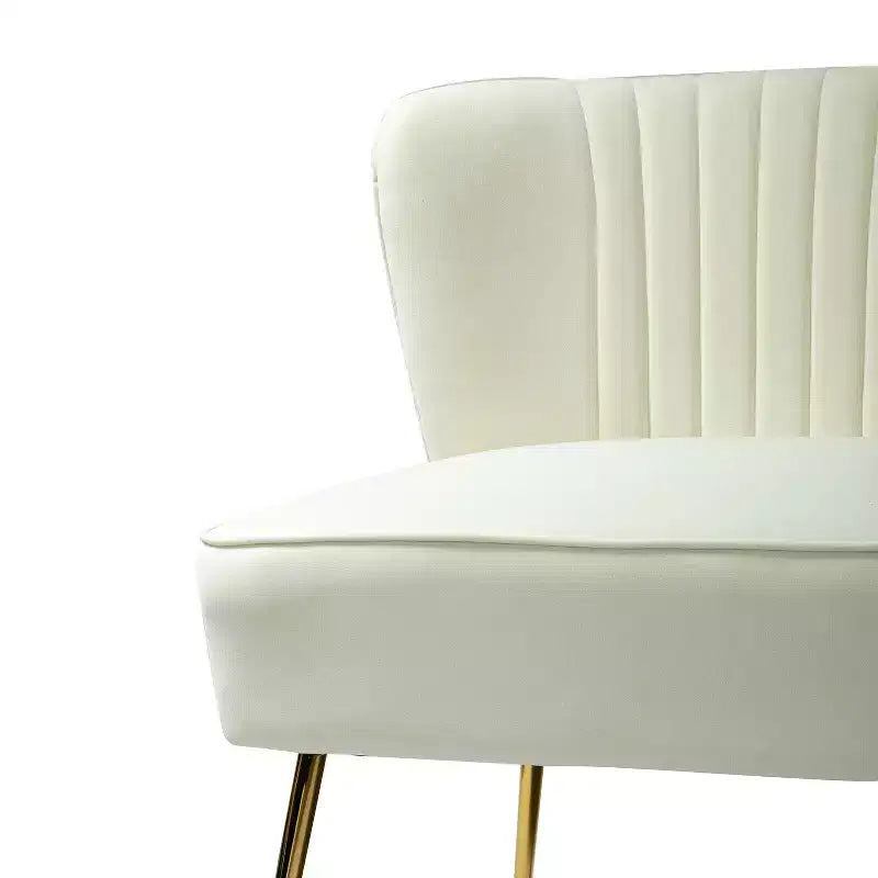 Velvet Nicolas Loveseat Chair Contemporary 2-Seater Sofa for Living Room and Bedroom Tufted Back Loveseat | Karat Home