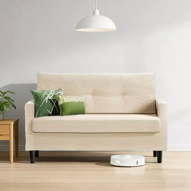 Small Loveseat Sofa, Comfy Couch with Thick Cushions, Tool-Free Assembly Loveseat for Bedroom, Small Loveseat for Small Spaces