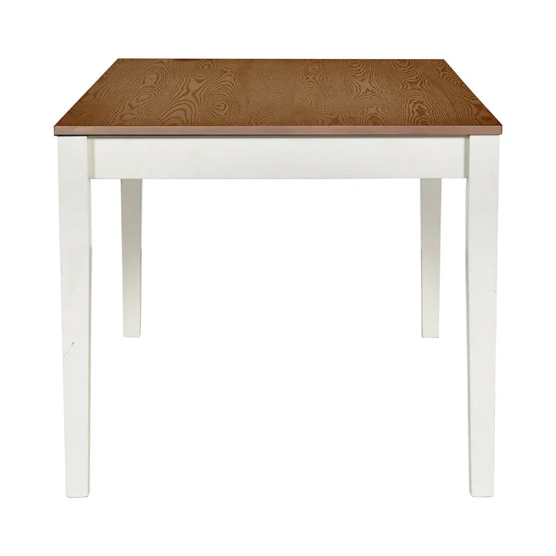 6-Piece Wooden Dining Table Set with 4 Chairs & Bench, Table with Drawer