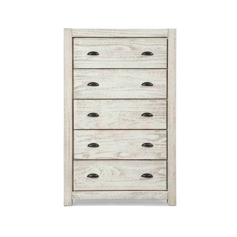 Grain Wood Furniture Montauk 5-drawer Solid Wood Chest