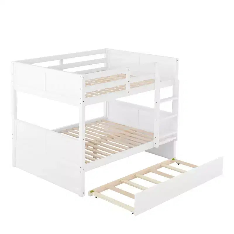 Whisen Full Over Full Wooden Bunk Bed with Twin Size Trundle