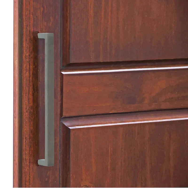 3-Door Solid Pine Wood Wardrobe Armoire, 72"H x 56"W, Mirrored or Panel Door, 3 Clothing Rods
