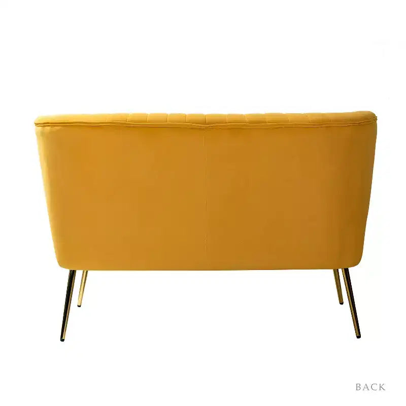 Velvet Nicolas Loveseat Chair Contemporary 2-Seater Sofa for Living Room and Bedroom Tufted Back Loveseat | Karat Home