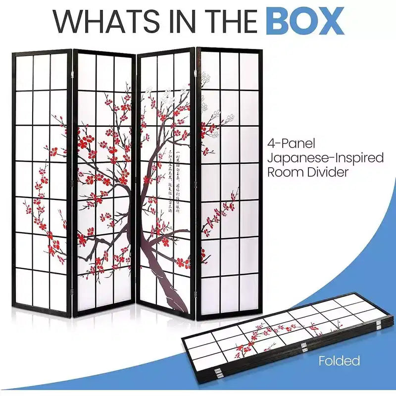 SereneLife 4-Panel Room Divider