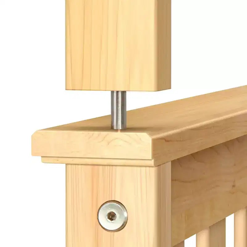 Twin over Twin Bunk Bed with Trundle, Solid Wood, Sleeps 3 – Blue / Espresso / Natural / Pecan / Walnut / White