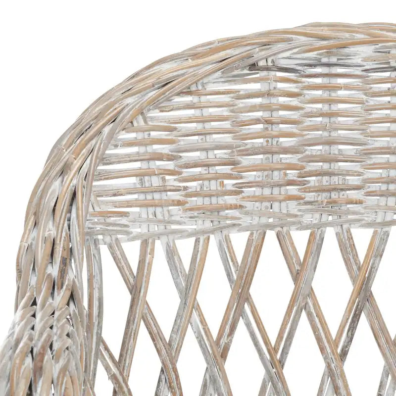 Natural Rattan Club Chair - 25.5 x 26.5 x 35.5 - 26Wx27Dx36H