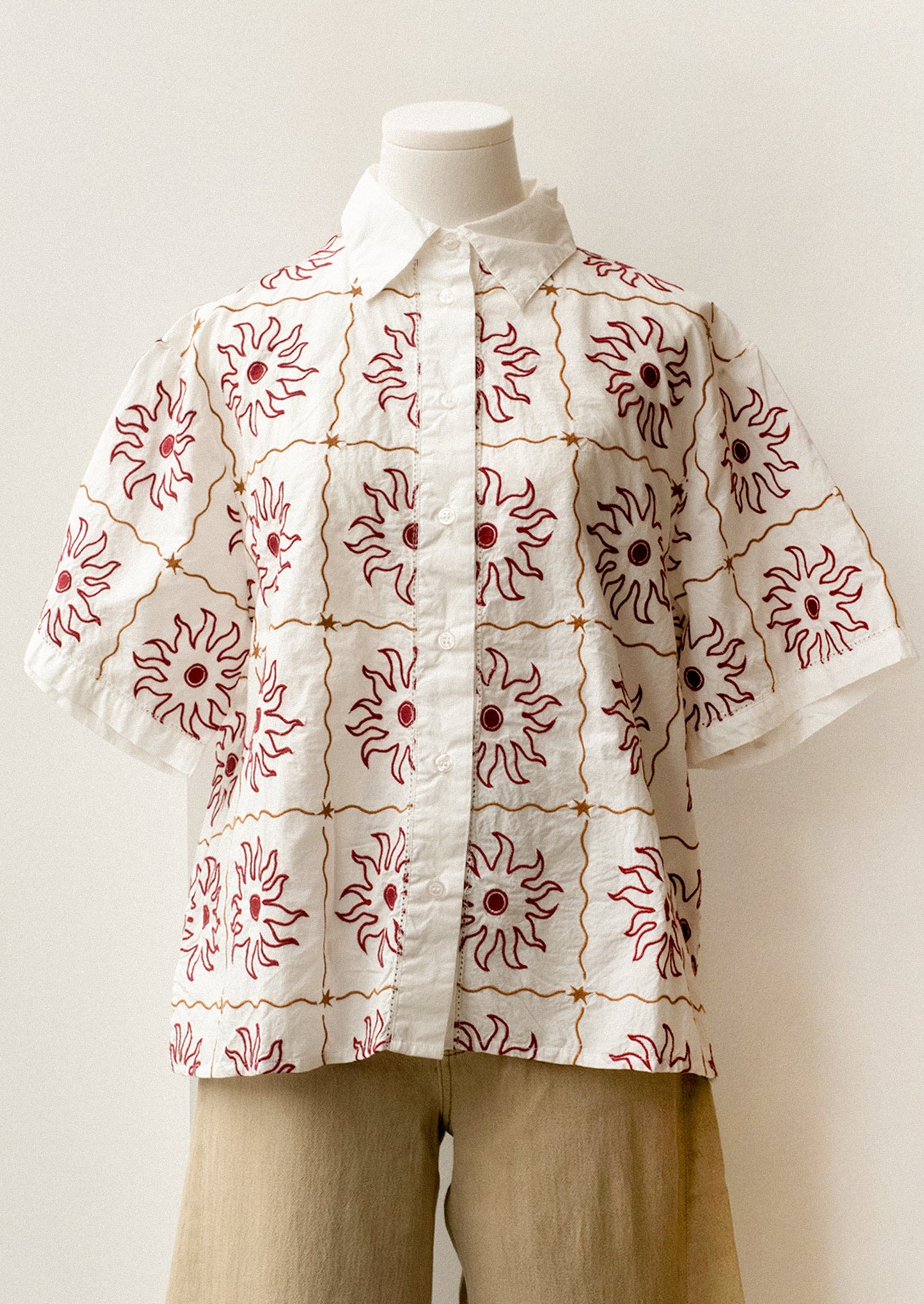 Sunset Multicolor Loose Fit Cotton T-Shirt