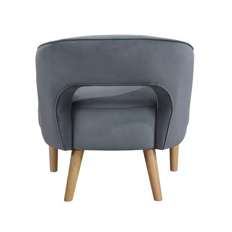 GDFStudio Bennett Contemporary Velvet Upholstered Barrel Accent Chair