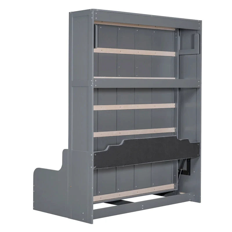 Wooden Murphy Bed Wall Bed with Cushion