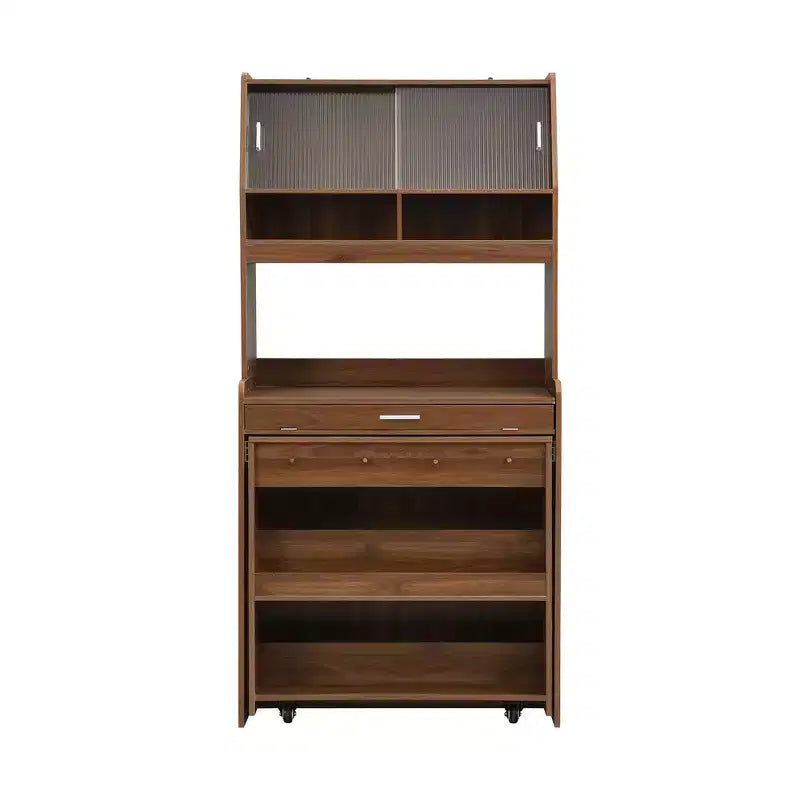 Whisen 33.5 Buffet with Hutch & Foldable Table