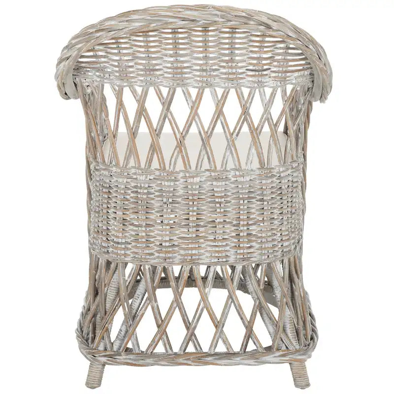 Natural Rattan Club Chair - 25.5 x 26.5 x 35.5 - 26Wx27Dx36H