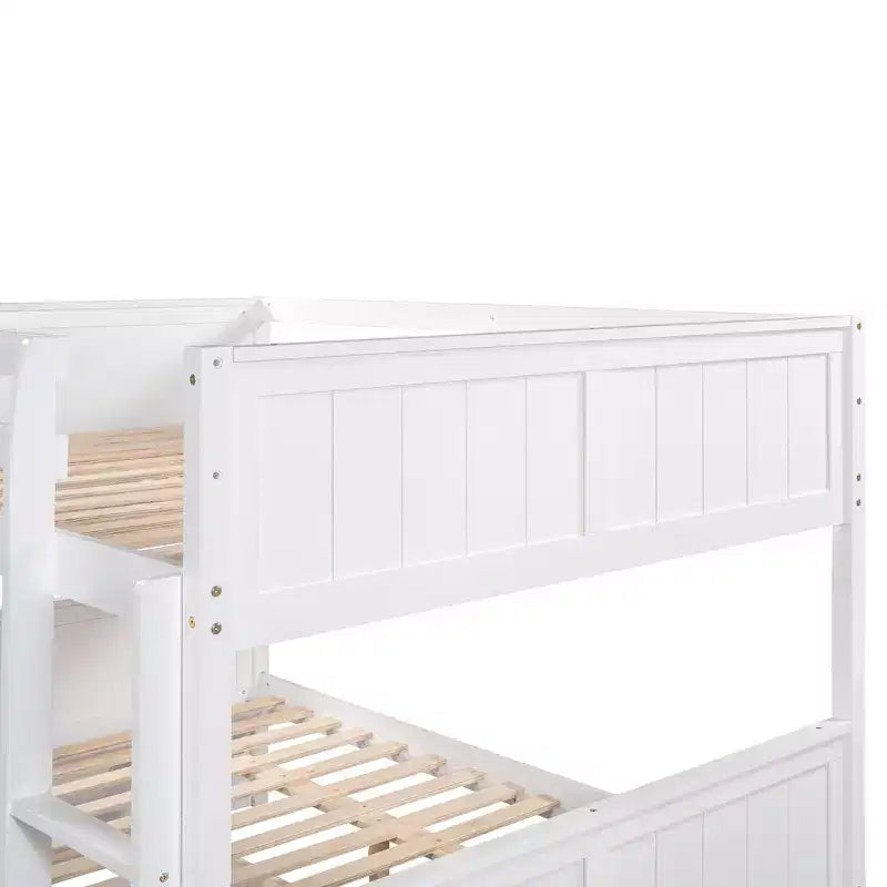 Whisen Full Over Full Wooden Bunk Bed with Twin Size Trundle