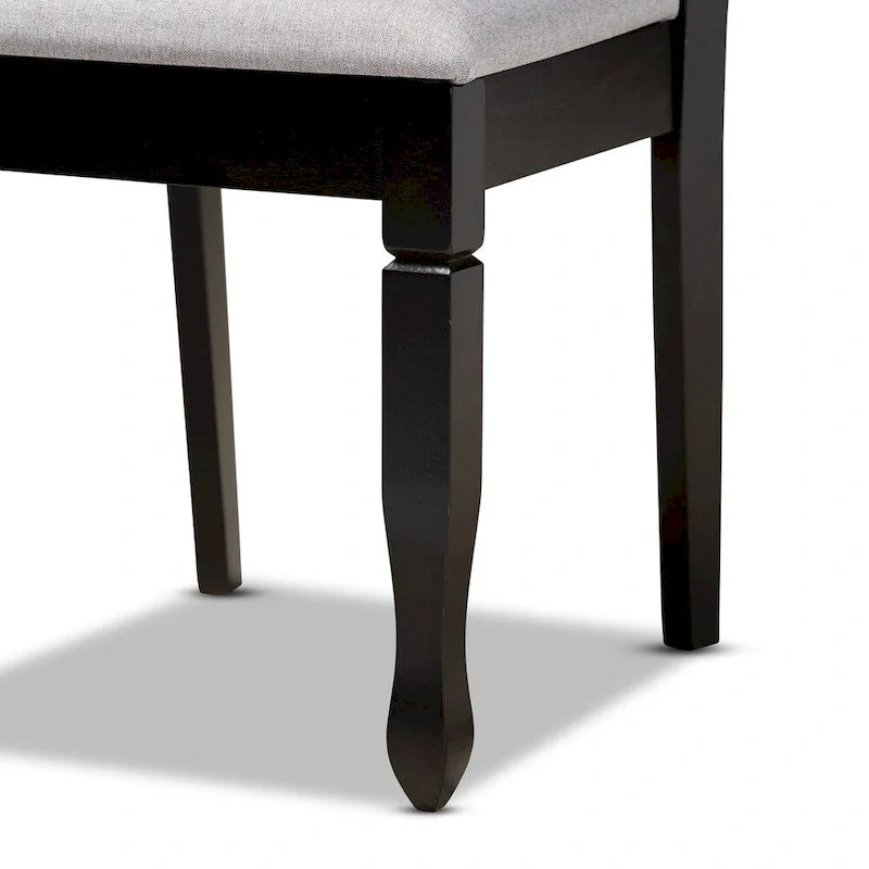 Modern and Contemporary Upholstered Wood 7-Piece Dining Set