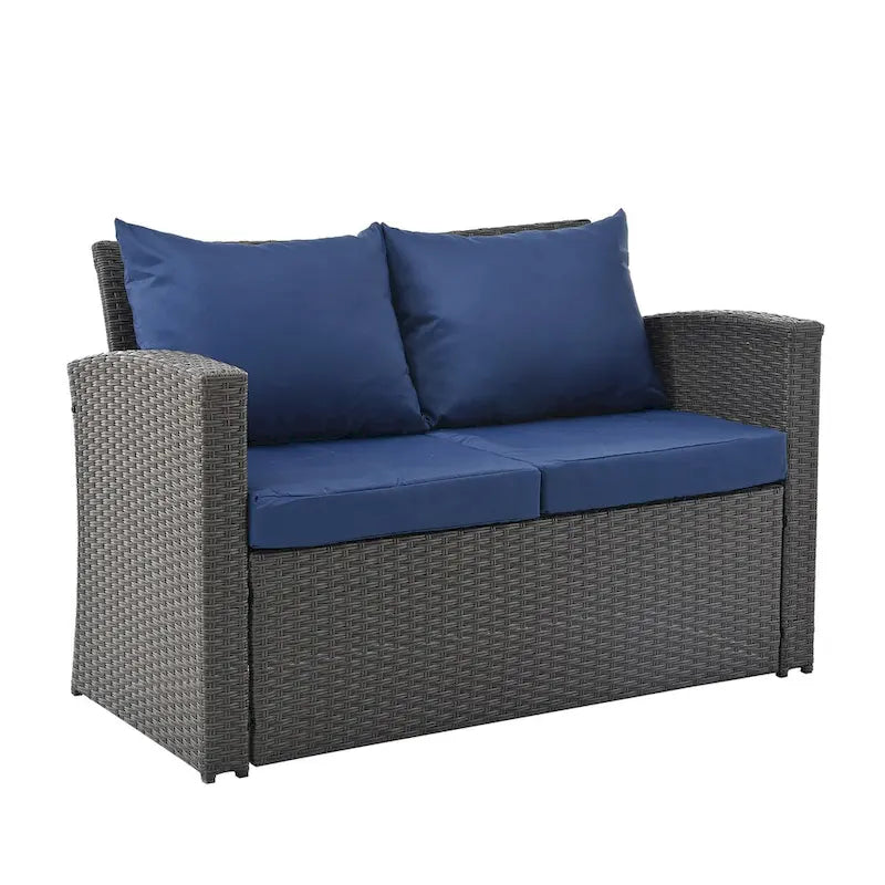 4-Piece Outdoor Patio Furniture Conversation Set