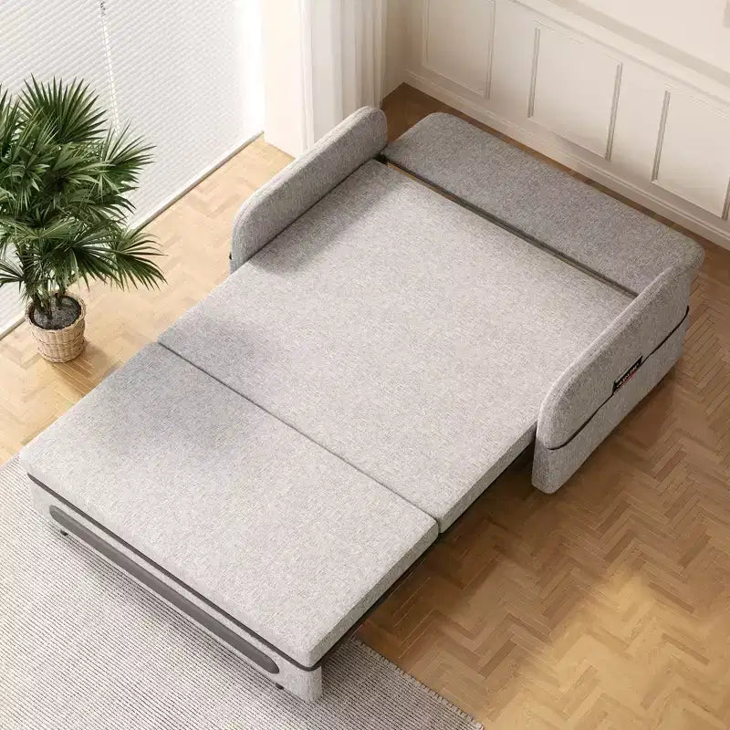 Convertible Sofa Bed 37 to 88.58 Inch with Hidden Storage and Lockable Wheels