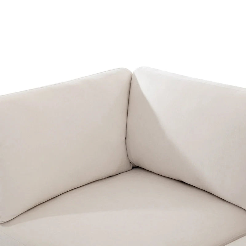 100.4 Spacious U-Shape 6 Seater Sectional Sofa with Removable Ottomans and Pillow, Flexible Configuration