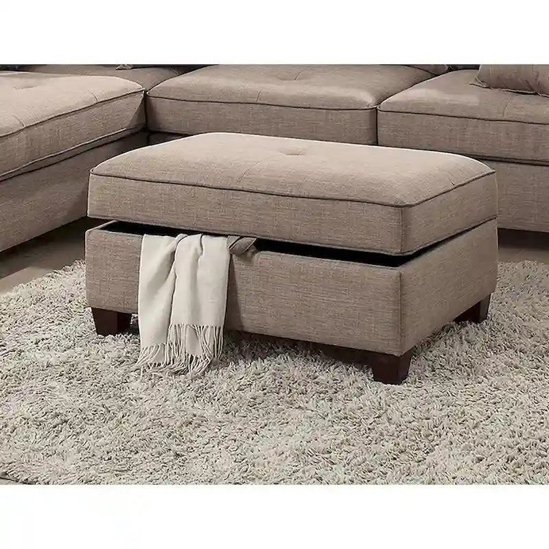 3 Piece Fabric Sectional Sofa