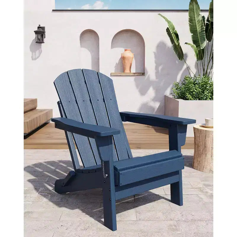 COZONY Adirondack Chair Outdoor, HDPE Heavy Duty 380lb Capacity, Weather Resistant No Assembly Required Foldable for Patio, Lawn, Garden