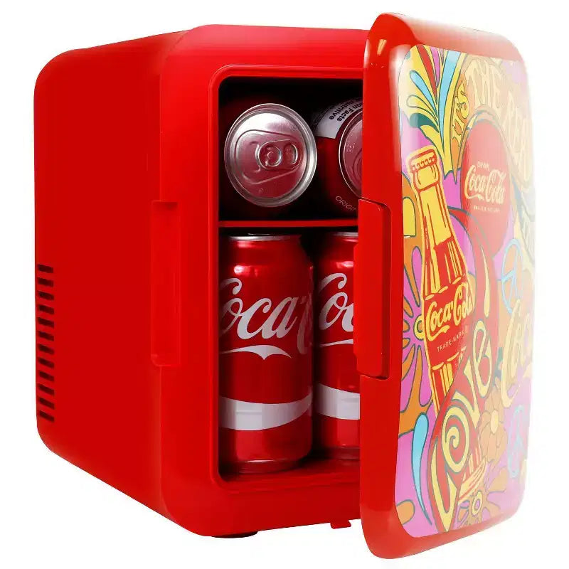 Coca-Cola Peace 1971 Series 4L Cooler/Warmer 12V DC 110V AC Mini Fridge