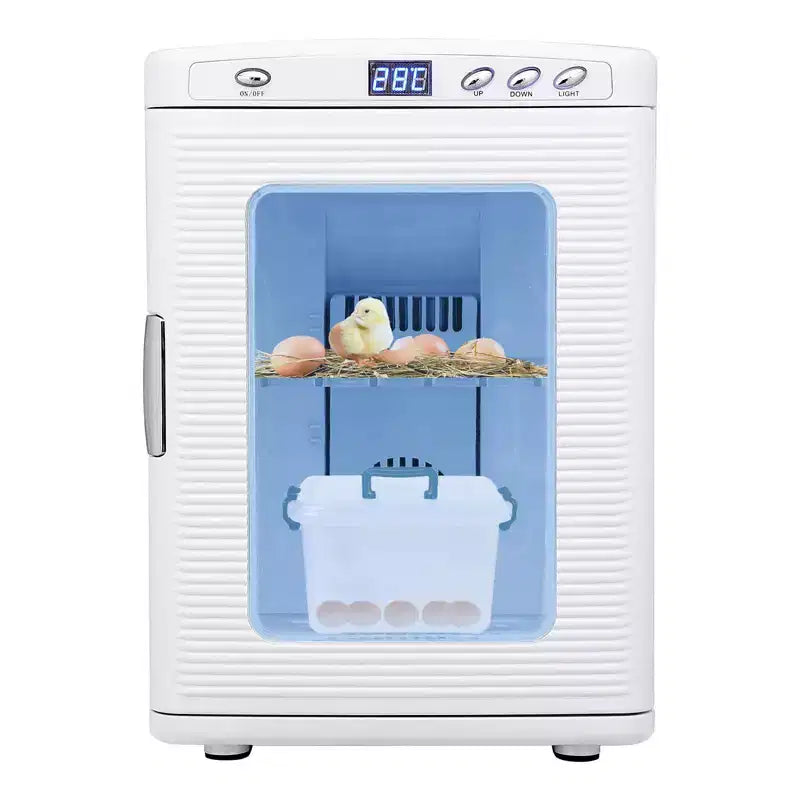 Reptile Incubator, 25L Hatching Eggs Incubator - 10C-60C Temperature Controlled, 12V/110V Portable Digital Incubator for Small Reptiles