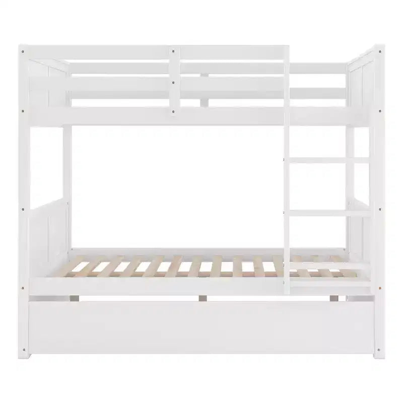 Whisen Full Over Full Wooden Bunk Bed with Twin Size Trundle