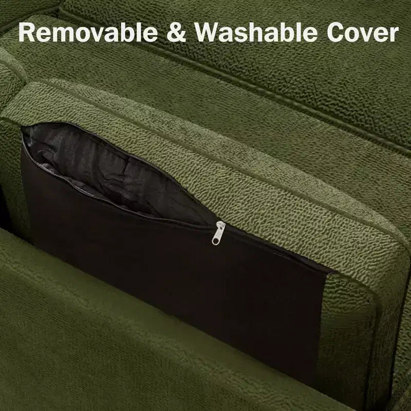 Dyonery 81 Sleeper Sofa Bed, 2 in 1 Pull Out Couch with Reversible Storage Chaise