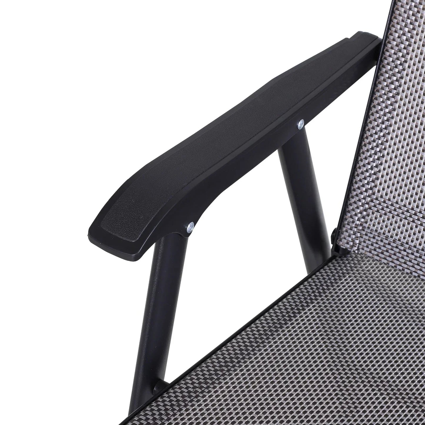 Outsunny 4-piece Folding Patio Chair Set with a Simple & Chic Design, Comfortable for the Deck, Garden, Yard & Travel