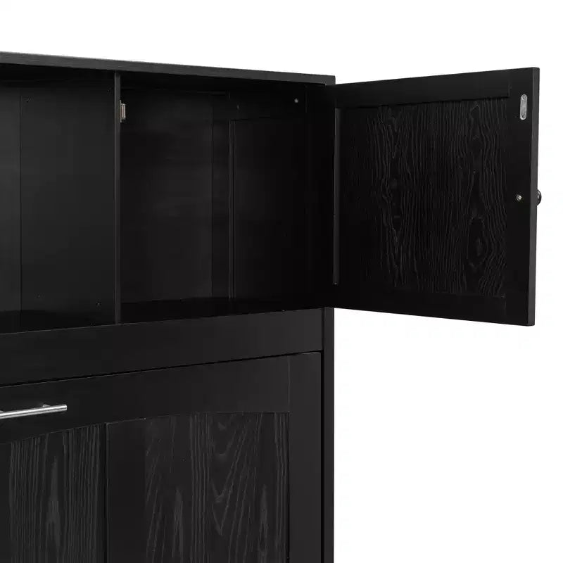Whisen Full Size Murphy Bed with Storage Cabinets
