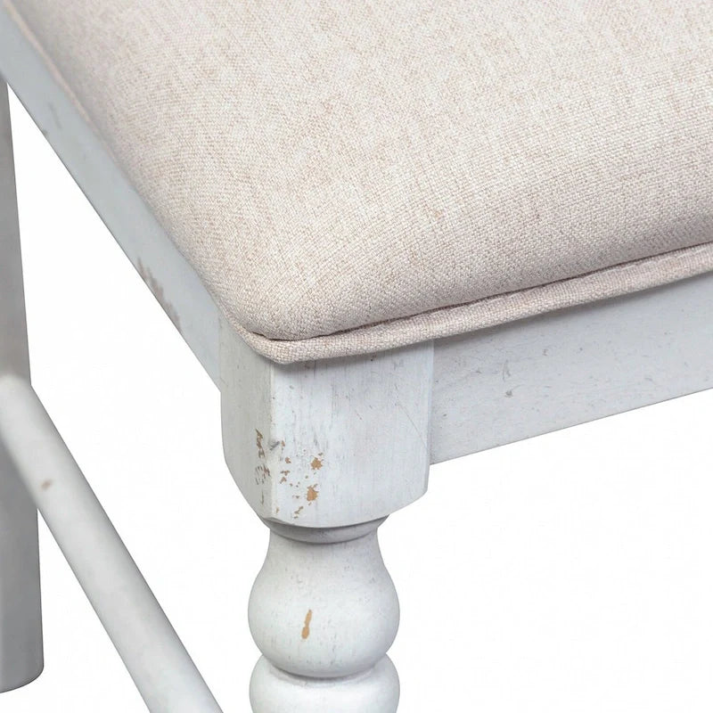 Whitney Antique Linen Slat Back Side Chair (Set of 2)