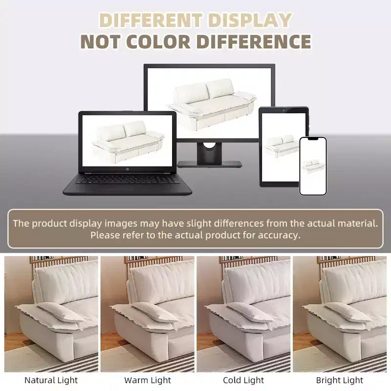 3-in-1 Convertible Queen Sleeper Sofa with Velvet Upholstery