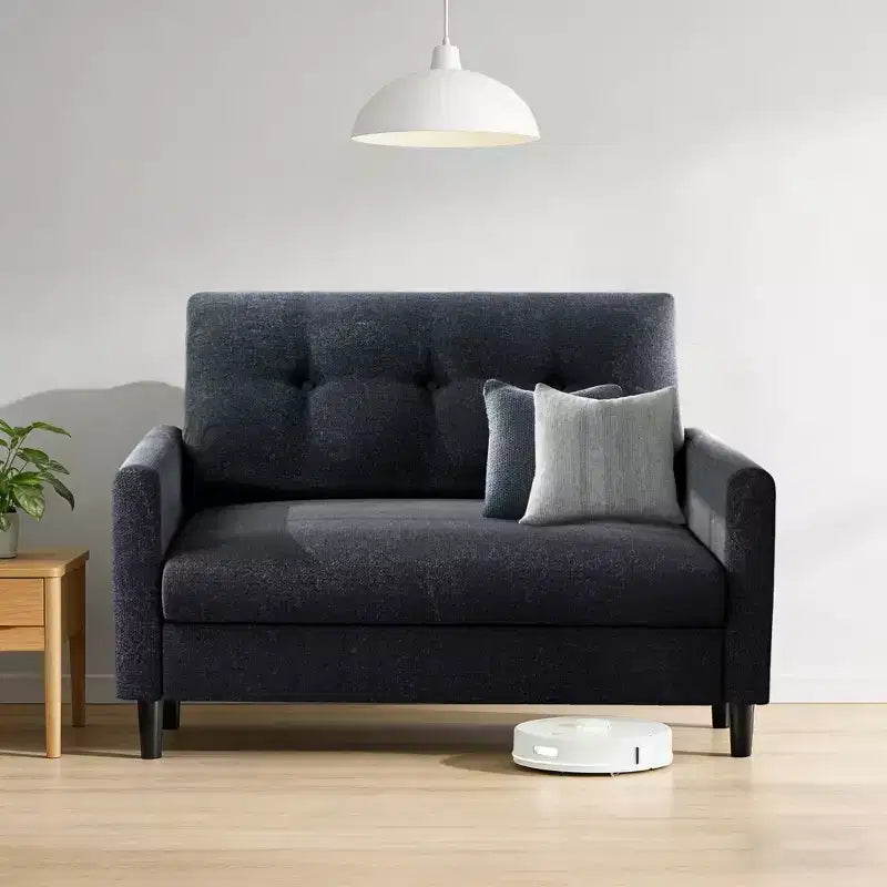 Small Loveseat Sofa, Comfy Couch with Thick Cushions, Tool-Free Assembly Loveseat for Bedroom, Small Loveseat for Small Spaces