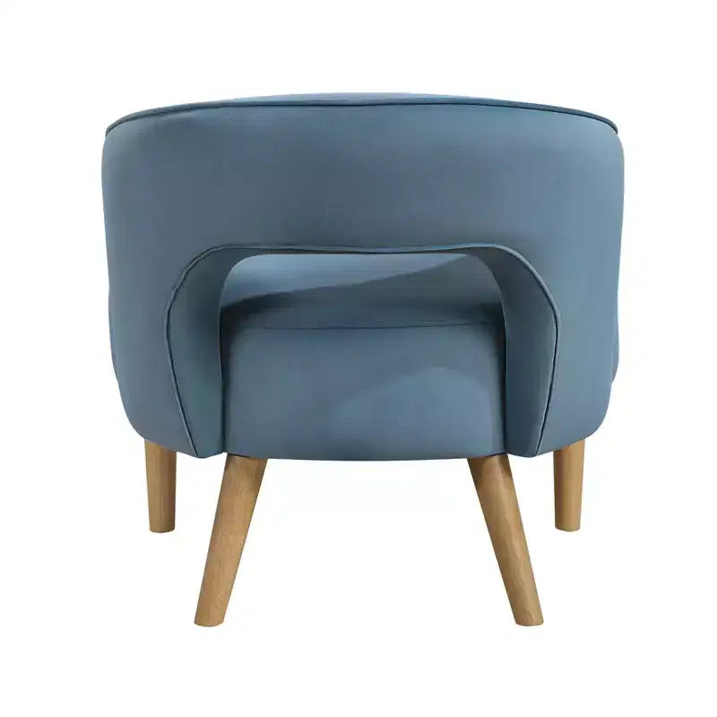 GDFStudio Bennett Contemporary Velvet Upholstered Barrel Accent Chair