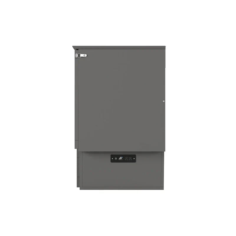 Monroe Full Murphy Bed Chest with 6 Memory Foam Mattress