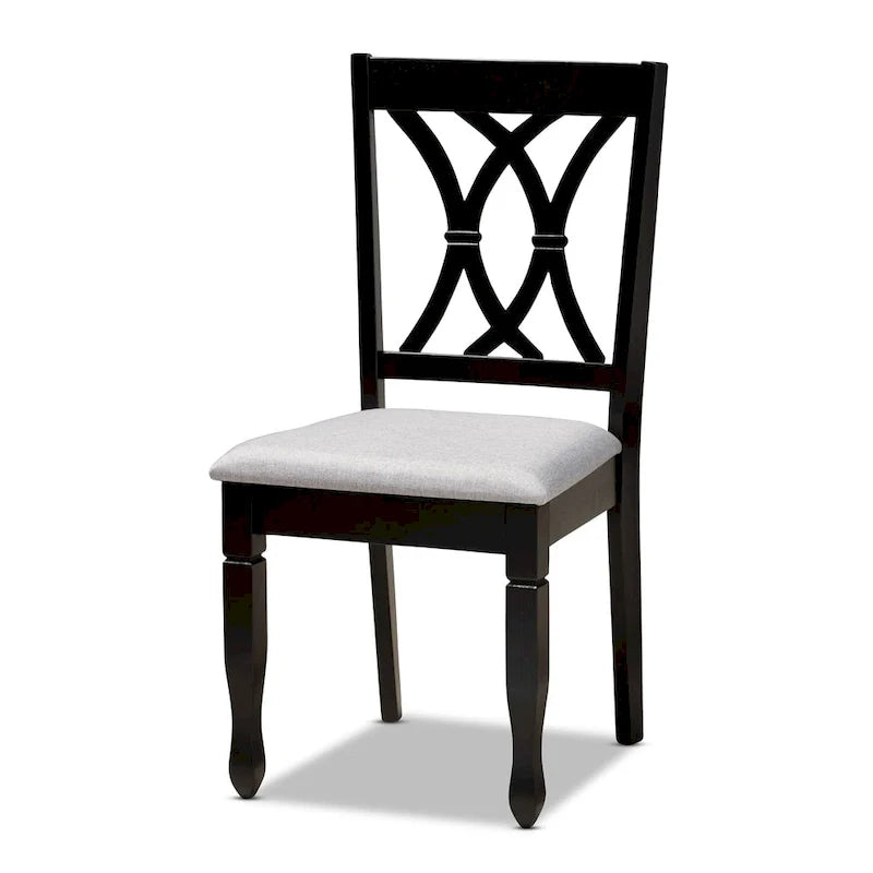 Modern and Contemporary Upholstered Wood 7-Piece Dining Set