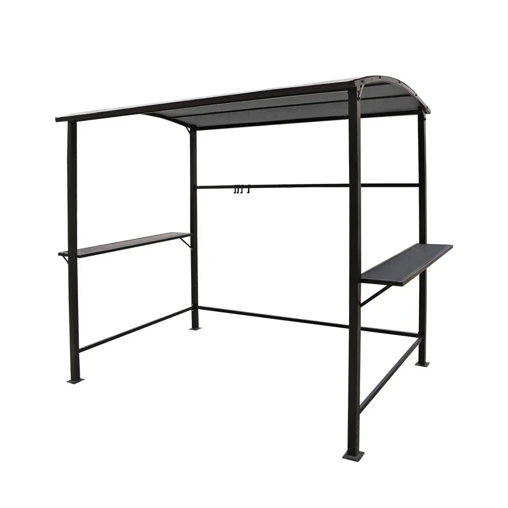 Outdoor 5 ft. x 8 ft. Steel Frame Grill Gazebo Canopy Barbecue Shelter