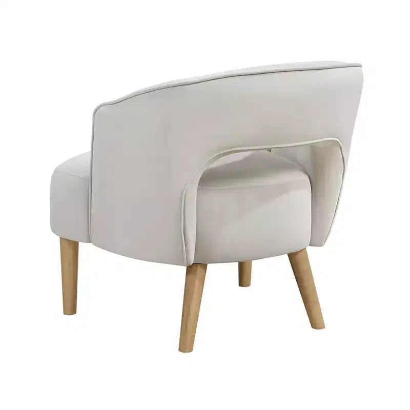GDFStudio Bennett Contemporary Velvet Upholstered Barrel Accent Chair