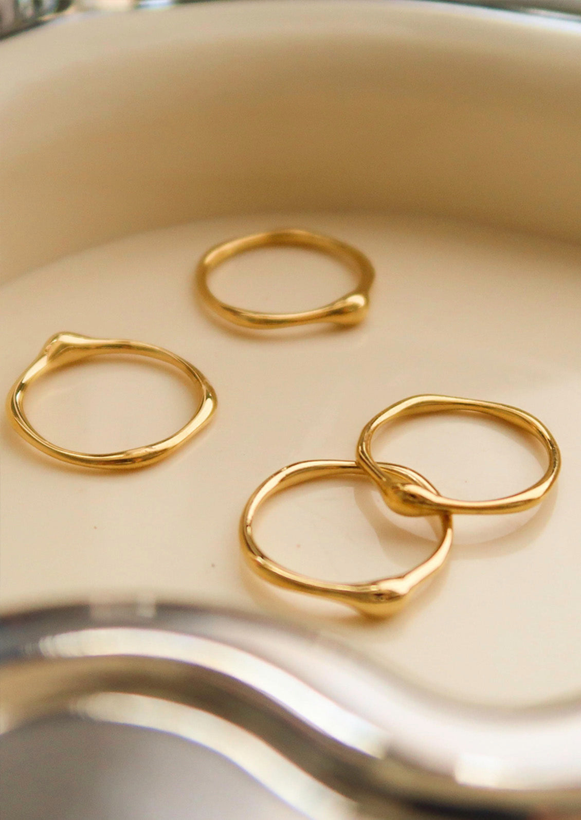 Gold Plated Stainless Steel Everyday Ring