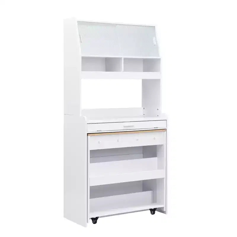 Whisen 33.5 Buffet with Hutch & Foldable Table