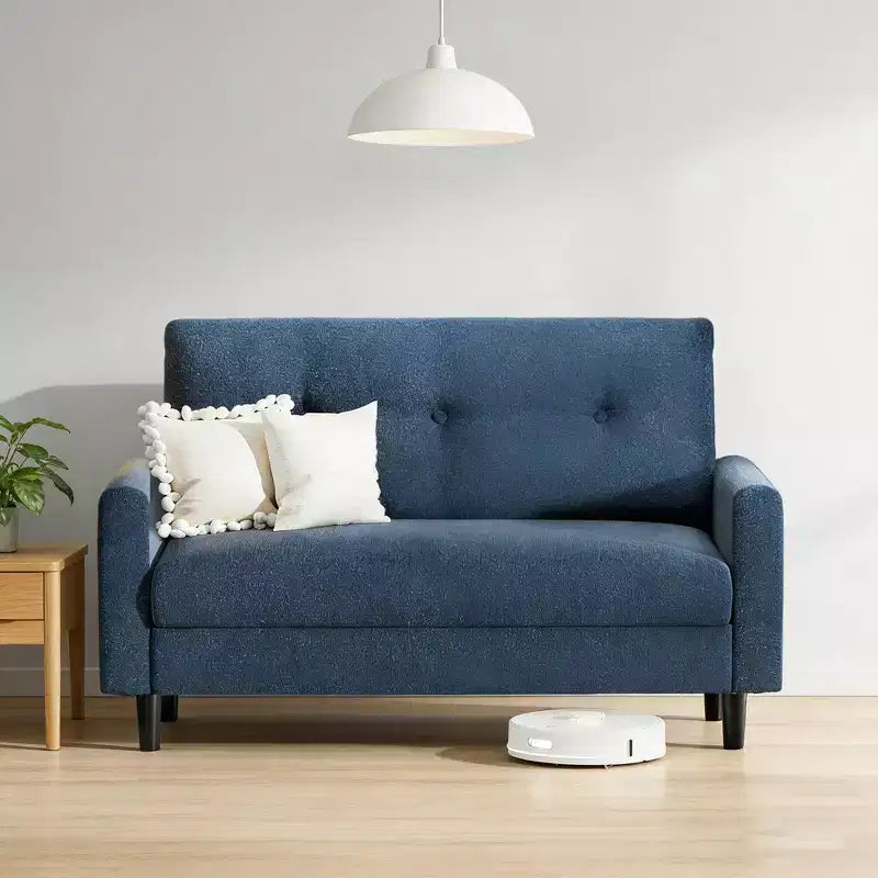 Small Loveseat Sofa, Comfy Couch with Thick Cushions, Tool-Free Assembly Loveseat for Bedroom, Small Loveseat for Small Spaces