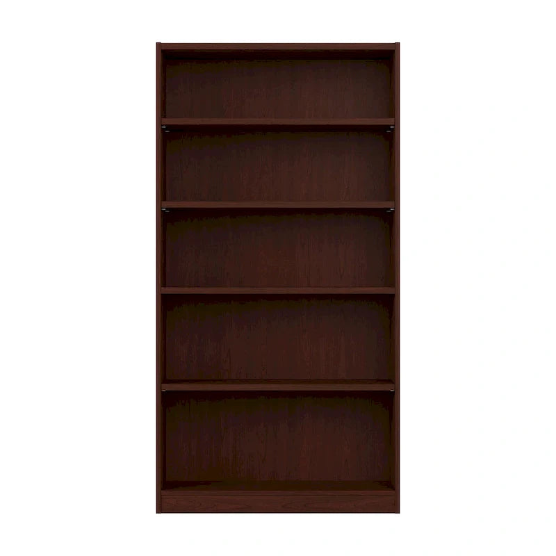 Tall 5-Shelf Bookcase Storage Unit – 72" Adjustable Shelves for Home & Office