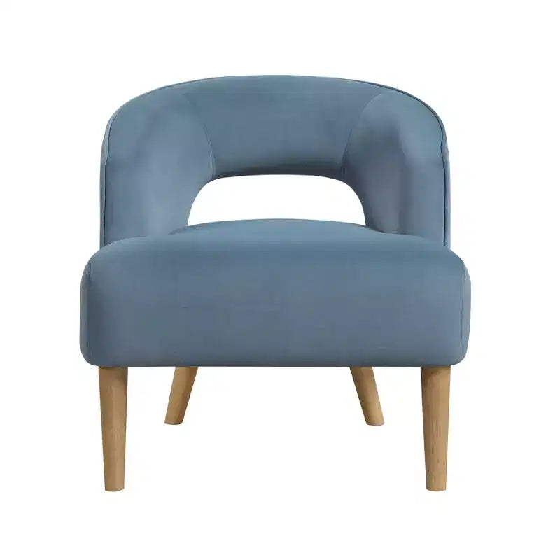 GDFStudio Bennett Contemporary Velvet Upholstered Barrel Accent Chair