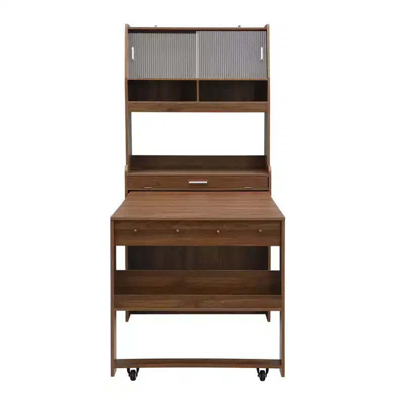 Whisen 33.5 Buffet with Hutch & Foldable Table