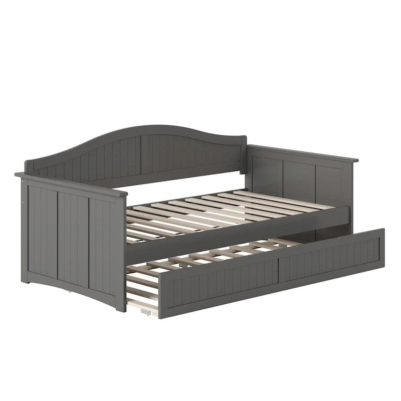 Nantucket Twin Wood Daybed with Twin Size Trundle