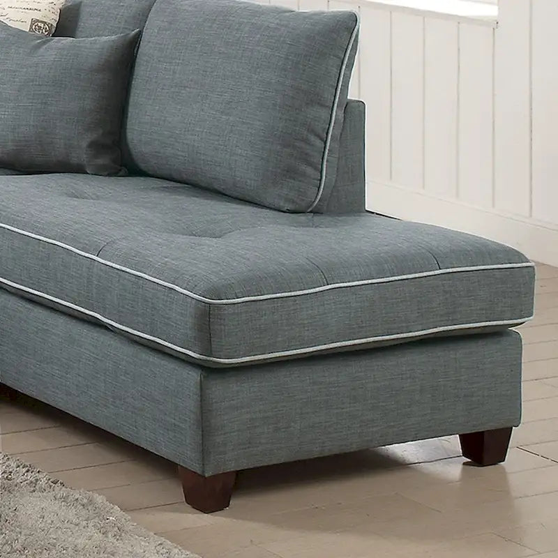 3 Piece Fabric Sectional Sofa
