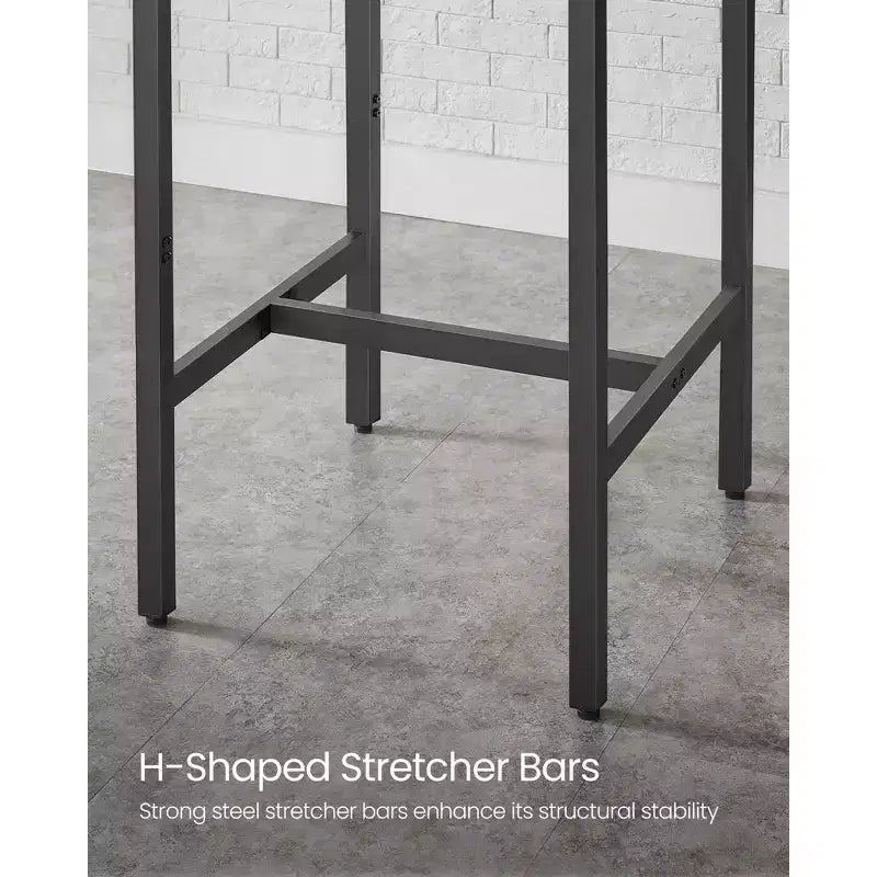 Small High Top Bar Table with Metal Frame – Seats 2