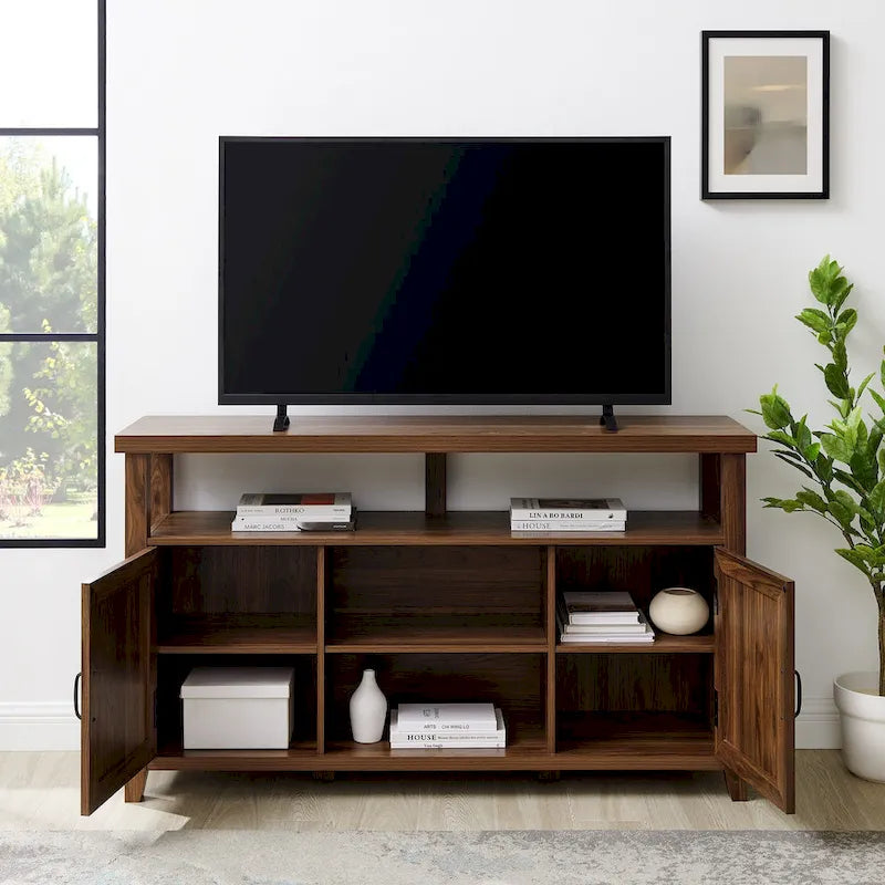 Middlebrook 58-inch Groove Door Highboy TV Stand